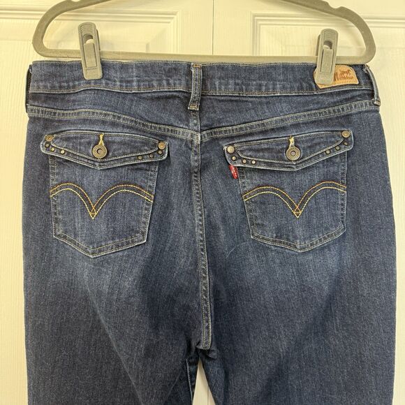 Levi's 515 Bootcut Jeans Dark Wash Women’s Size 16 - Picture 4 of 9